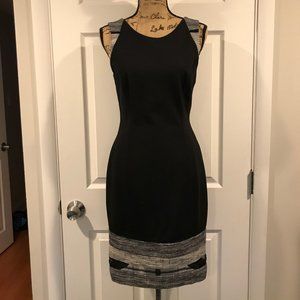 White House Black Market Black WHBM Fitted dress